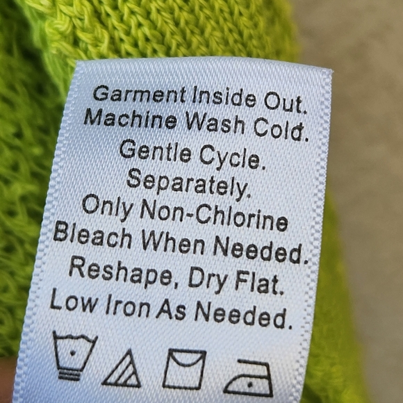 COLDWATER CREEK Women's Sweater Vest Size 2X Green Linen Chunky Knit - Picture 7 of 10